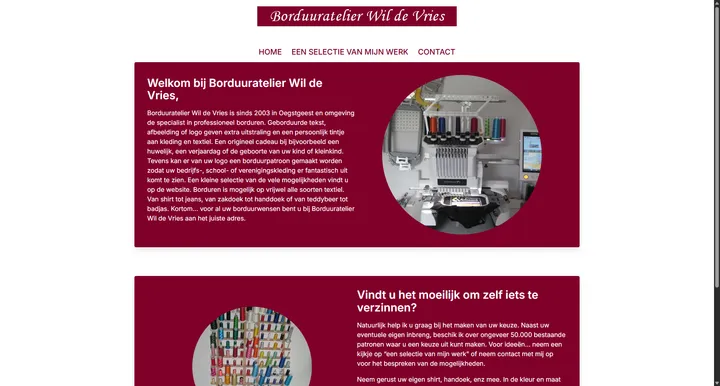 Website for: www.borduuratelierwildevries.nl/