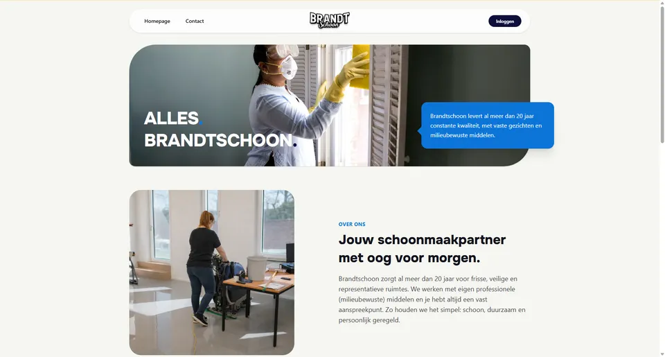 Brandtschoon website voorbeeld