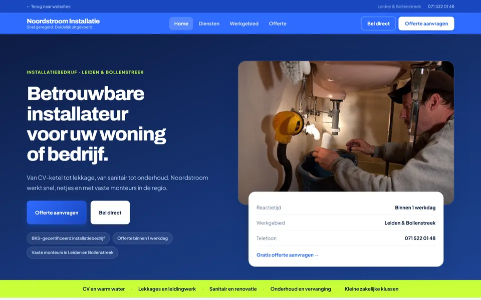 Noordstroom Installatie voorbeeldweergave